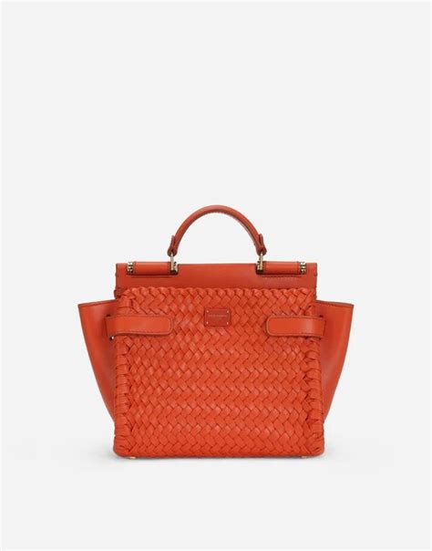 woven straw tote dolce gabbana|DOLCE&GABBANA Sicily medium leather.